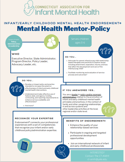 Infant Mental Health Mentor Endorsement® Requirements | ctaimh